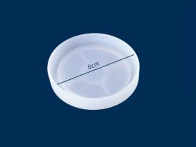Molde silicona bandeja base redondo 8cm